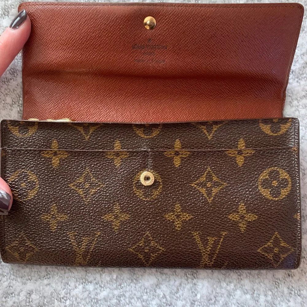 Louis Vuitton Monogram Sarah Wallet Envelope Wallet Authentic NICE Condi… - Picture 4 of 11